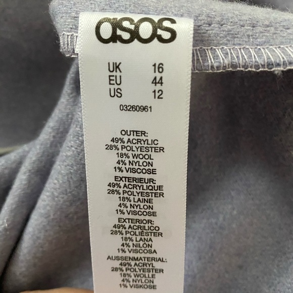 ASOS Lavender oversized coat - Picture 3 of 3